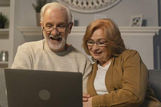 Elderly Couple Aging with Confidence